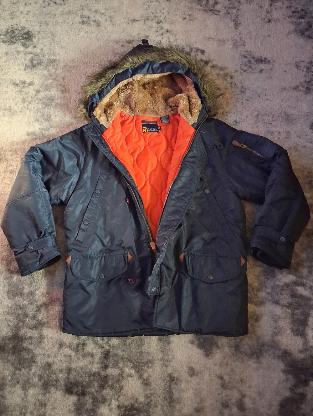 New | Vintage Nautica N-3B Style Military Parka | Men's Size XL